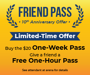 Friend Pass - Limited-Time Offer, Buy $20 One-Week Pass, Give Free One-Hour Pass to a Friend